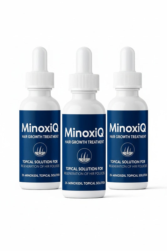MinoxiQ 2% Topical Minoxidil Solution (3 × 60ml Pack) – MinoxidilHQ