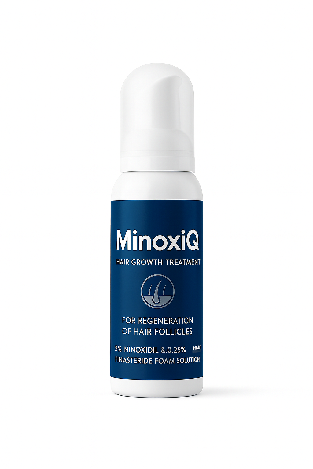 MinoxiQ 5% Minoxidil + 0.25% Finasteride Foam Solution